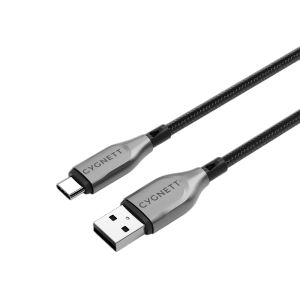 CYGNETT Armoured USB-C to USB-A (USB 2.0) Cable 60W Fast Charging (50cm/1m/2m/3m)