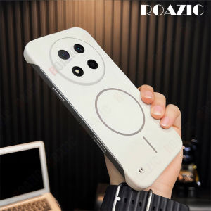 Luxury Ultra Slim Frameless Phone Case Compatible For Honor X9c 5G X9d 5G Wireless Charging Shockproof Matte PC Hard Phone Cover RG01