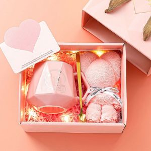 Set cốc sứ sang trọng kèm gấu bông LILA COCGAU98