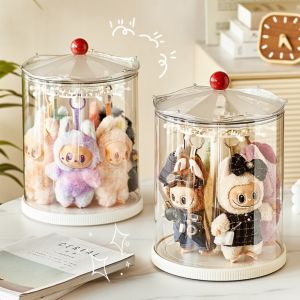 YOUSHI TOP Trong suốt Hộp trưng bày  dây chuyền  Dung tích lớn Thủ công Hộp lưu trữ  Đồ trang trí Chống nước Giá đỡ trưng bày  xoay Phụ kiện búp bê