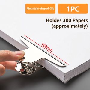 MEMGOUO Stainless Steel Round Clip Universal Metal Stationery Clip High Quality Bill Clip Students