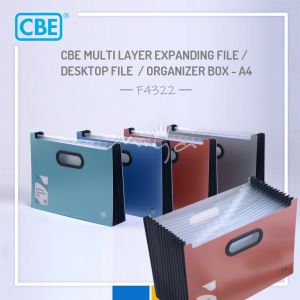 CBE MULTI-LAYER DOCUMENT CASE FILE DESKTOP FILE ORGANIZER BOX A4 (HORIZONTAL)