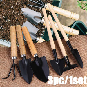3PC/1Set Mini Gardening Tools Set Portable Small Gardening Tool With Handles Shovel Rake Indoor Gardening Planting Flower Tools