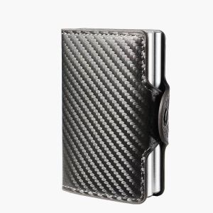 RFID Blocking Anti Theft Card Holder For Men Aluminum Alloy Multi Slot Lightweight Credit Card Storage Case