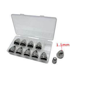 20Pcs 1.1/1.3/1.5/1.7/1.9mm P80 Plasma Electrode Nozzle Cutting Torch 60A 80A 100A P80 CNC Plasma Torch Tip Electrode Nozzle