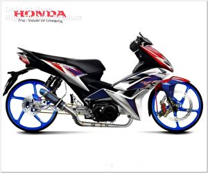 Knalpot RL Red Leo Racing Motor Jupiter Revo Vega Shogun Supra / Full set dengan leher cobra S