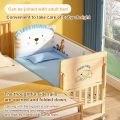 LC - Tempat Tidur Bayi Multifungsi 0-12 Tahun Box Bayi Multifungsi & Hemat Tempat, Kayu Solid Premium. 