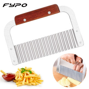 Fypo Máy Cắt Khoai Tây Chiên Lượn Sóng Thép Không Gỉ Khoai Tây Slicer Dụng Cụ Thái Rau Máy Thái Rau Củ Phụ Kiện Đồ Dùng Nhà Bếp