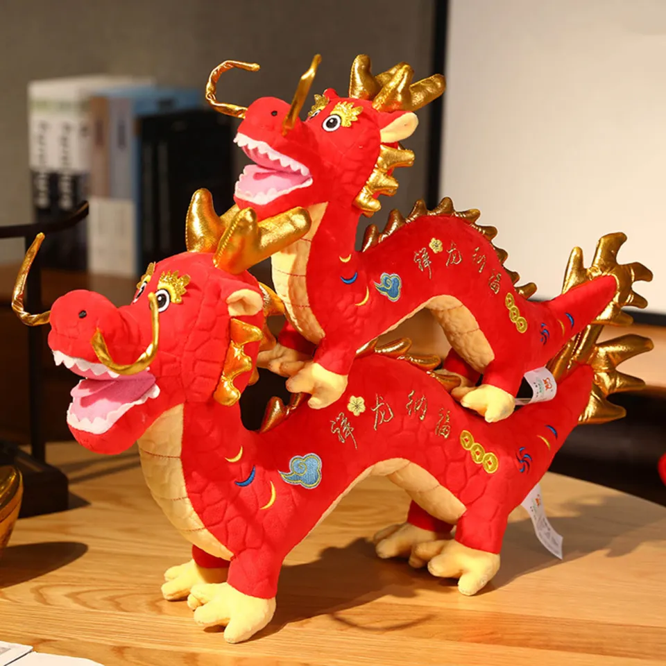 Childrenworld Cartoon Dragon Stuffed Animal Chinese Dragon Plush