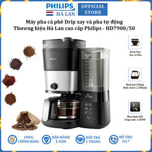 Máy pha cà phê Drip xay và pha tự động thương hiệu Hà Lan Philips HD7900/50 1000W - Bảo Hành 1 Năm