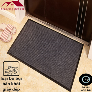 Thảm chùi chân nỉ 50x70cm. Thảm Trải Sàn Đế Cao Su Chống Trơn Trượt. Thảm lót sàn sợi len.