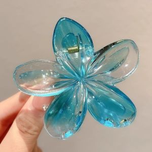 Jepitan Rambut Cantik Model Bunga Kamboja Bali Flower Hair Clip Korean Style Aesthetic