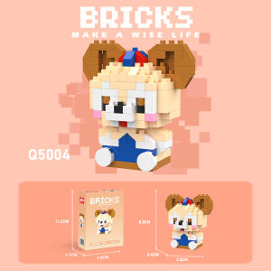 BETTIE Mini Toys Nano Block Model Kartun Building Blok Susun DIY Bricks Mainan Balok