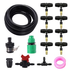 10m Automatic Watering Agriculture Greenhouse Irrigation Spray Brass Mist Nozzle Kits Micro Misting Spray Cooling System Garden