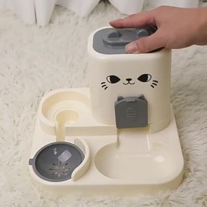 Automatic Pet Feeders Automatic Dog Cat Bowl Pet Dog Cat Food Water Dispenser Drinking Gravity