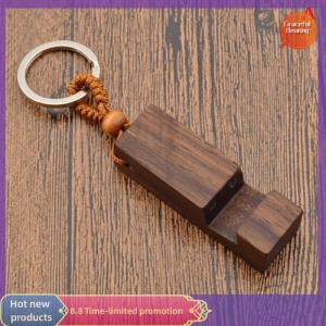 Graceful New retro wood phone holder stand pendant keychain car keyringfashion accessorie
