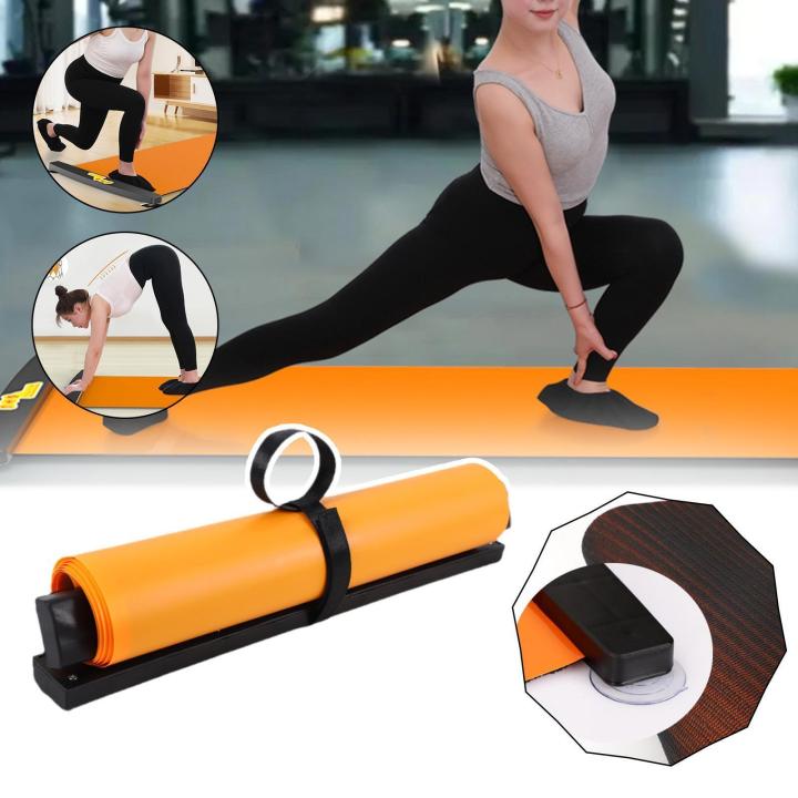 Leg Slider Pads Workout 【FREE Shoe Cover】200*50CM Yoga Glide Mat