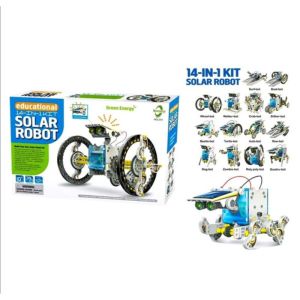 14 in 1 Solar Robot Kit Kids Educational Toy STEM Science DIY Toys Solar Power Robotics Puzzle Building Toys for Kids Teens and Science Lovers