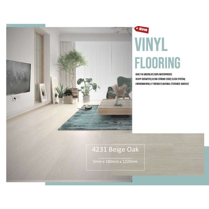 [SG SELLER] 5mm Click Flooring (⚠️Per square foot) Lazada Singapore