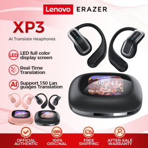 Lenovo ERAZER XP3 Al Smart Real-Time Translation Wireless Earphones Bluetooth 5.4 With LED Touch Screen Business Earbuds with Mic Waterproof IPX5