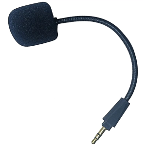 Headphone Microphone 3.5mm Male 3-section Mic Boom with Sponge Cover for Headsets Replacement Accessory