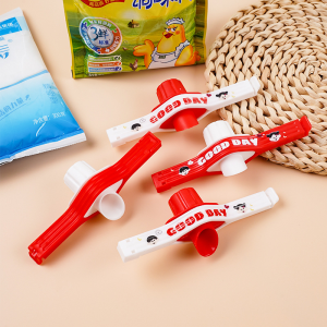 คลิปซีล ที่เก็บข้อมูลแบบพกพา เครื่องซีล ถุงปิดผนึก นํากลับมาใช้ใหม่ได้ ทนต่อความร้อน สีแดง ปิดผนึกและกันความชื้น