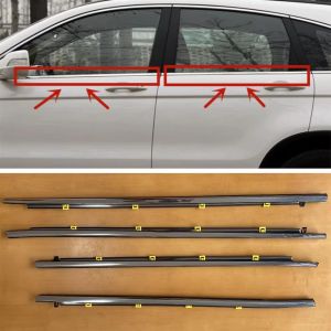 4PCS outside window Weatherstrip For Honda CR-V CRV 2002-2020 Car Window Moulding Trim Seal Chrome Door Out
