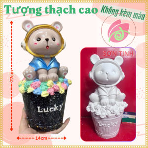 Tượng thạch cao Shin Siêu Nhân M29 trang trí Tết (Không kèm màu) Bé Tô Màu Tô Tượng