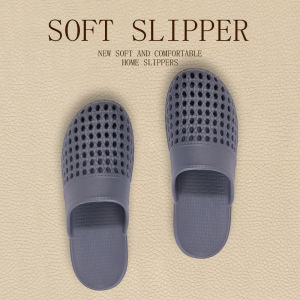 Mens closed-toe slippers for indoor home and bathroom use non-slip slip-on shoes for the elderly office slippers mens clogs