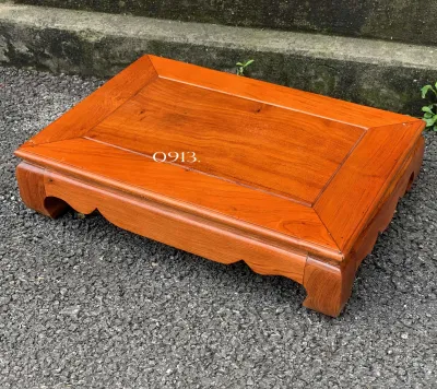 Bàn osin đục trúc kê đồ thờ cúng gỗ hương cao 10cm