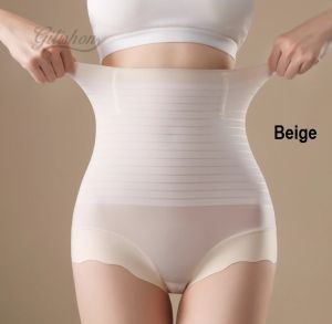 [SG Stock] Postpartum High Waist Shaping Pants Women Ultrathin Slimming Tummy Panties Abdominal Cooling Pantie