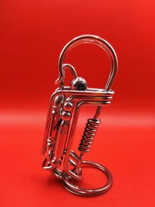 🇹🇭พวงกุญเเจสเเตนเลสงานเเฮนเมดลูกปัดกระสุนเเกะสลัก  K17  ไม่ต้องกลัวว่าจะลบเพราะเราเเกะสลักด้วยเลเซอร์กัดเนื้อสเเตนเลส