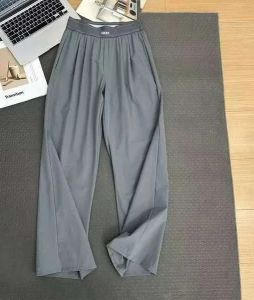 2026 Loose Casual Pants Womens Summer High Waist and Thin Yoga Pants Breathable Drape Straight Mouth Wide Leg Sweatpants2026