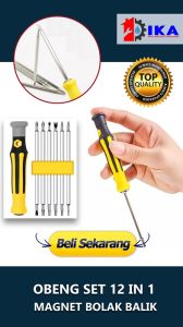 Obeng BB / Obeng Bolak Balik Set Tool 6 in 1 Model Family/ Family Freed / Obeng Bolak Balik Mini