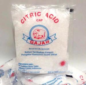 Citrun Acid Cap Gajah 50gr isi 5 Sachet