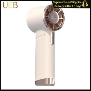 【UEB】Portable Handheld Turbo Fan Personal Hand Fan USB Rechargeable Small Pocket Fan Desktop Cooling Fan for Outdoor Travel