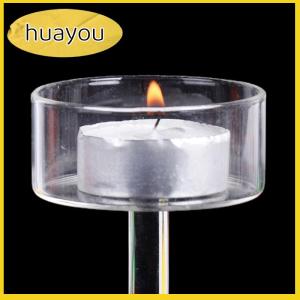 huayou 1 Bộ giá đỡ nến thủy tinh giá đỡ nến tealight trang trí nhà cửa đám cưới