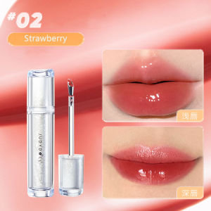 Judydoll Ice Iron Lip Glaze Lip Gloss Full Color Non-stick Cup Lip Gloss Mirror Water Gloss Lip Moisturizing Liquid Lipsticks Long lasting Lip Gloss
