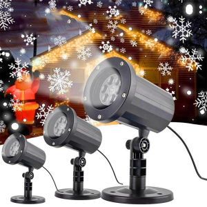 Solar Christmas lights Indoor outdoor waterproof laser light ground projection rechargeable LED solar lights