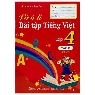 Sách Fahasa - Vở Ô Li Bài Tập Tiếng Việt Lớp 4 - Tập 2