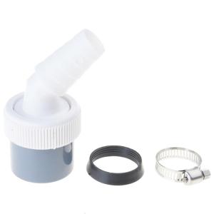 Quick Connecting Washing Machine Drain Adapter for Small Spaces Metal Fasteners Prevent Looseness in Laundry Kitchen