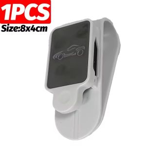 2PCS Car Sun Visor Glasses Holder Clip Stainless Steel Sunglasses Mount For Auto Ticket Card Storage Organizer Interior Accessories