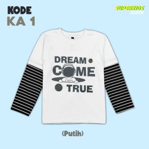 KAOS ANAK LAKI LAKI GA<BAR ASTRONOUT LENGAN PANJANG STRIPE / PAKAIAN ANAK LAKI-LAKI ASTRONOUT 1-11 TAHUN BRAND SUPERKIDS CLOTH