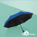 SKY PHIL Automatic uv super prevent UV black coated umbrella open/close windproof. 