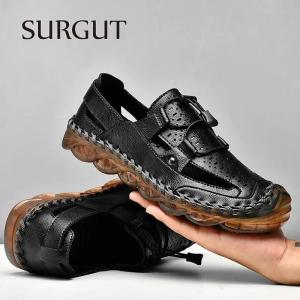 Dép nam chống trượt chống va chạm thoáng khí chống va chạm lưới sợi nhỏ đi biển thời trang Dép Xăng-Đan Nam Thường Ngày cỡ 38-46