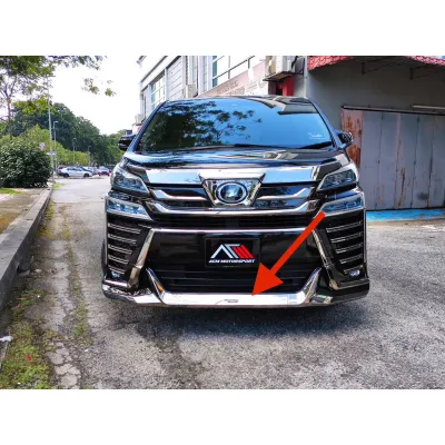 Toyota vellfire 2018 front skirt chrome