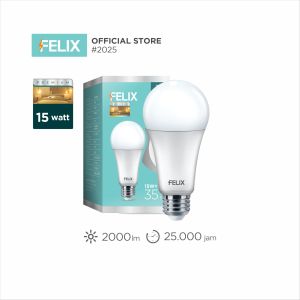 FELIX PREMIUM LED 15W Kuning Super Terang Hemat 90% Bohlam Lampu E27 Setara 150W Garansi 3 Tahun