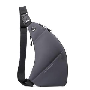 Mens Casual Chest Bag Backpack with Multiple Pocket and Earphone Hole Waterproof Crossbody Shoulder Sling Bag Chest Pack