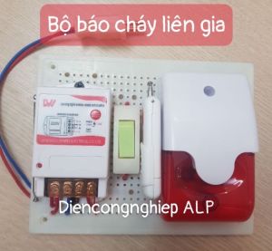 Báo cháy tổ liên gia không dây 220V-1000m
