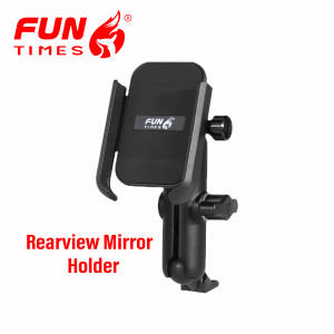 [ซื้อ 1 ฟรี 1]MOTOWOLF รับประกัน 1ปี ที่จับมือถืออลูมิเนียม รุ่น 2821ที่จับมือถือมอเตอร์ไซค์ ที่จับมือถืออลูมิเนียม ทั้งแบบกระจกและแฮนด์ สีดำ